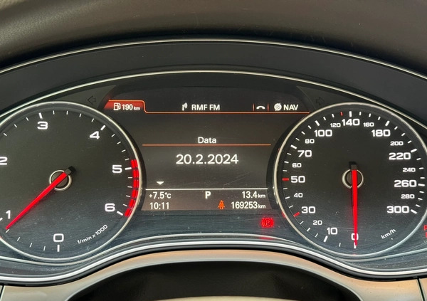 Audi A7 cena 84200 przebieg: 168000, rok produkcji 2014 z Płock małe 631